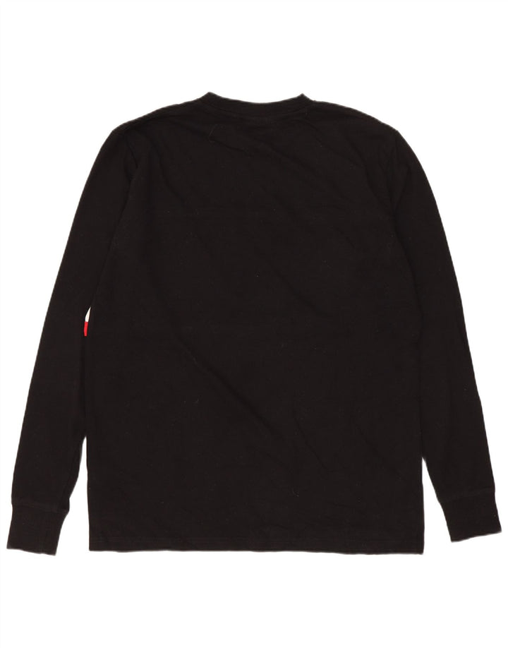 Fila Dame Oversized grafisk top Langærmet UK 2 2XS Sort Colourblock