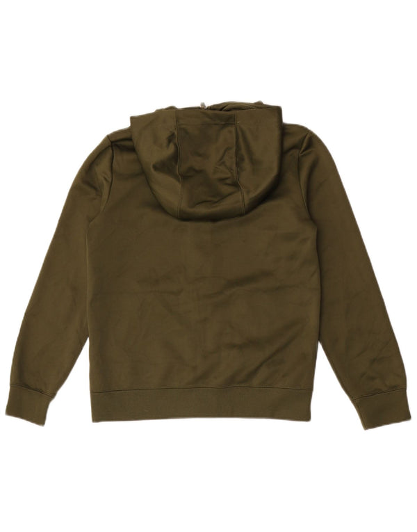 Nike hættetrøje med lynlås til drenge 10-11 år Medium Khaki Polyester