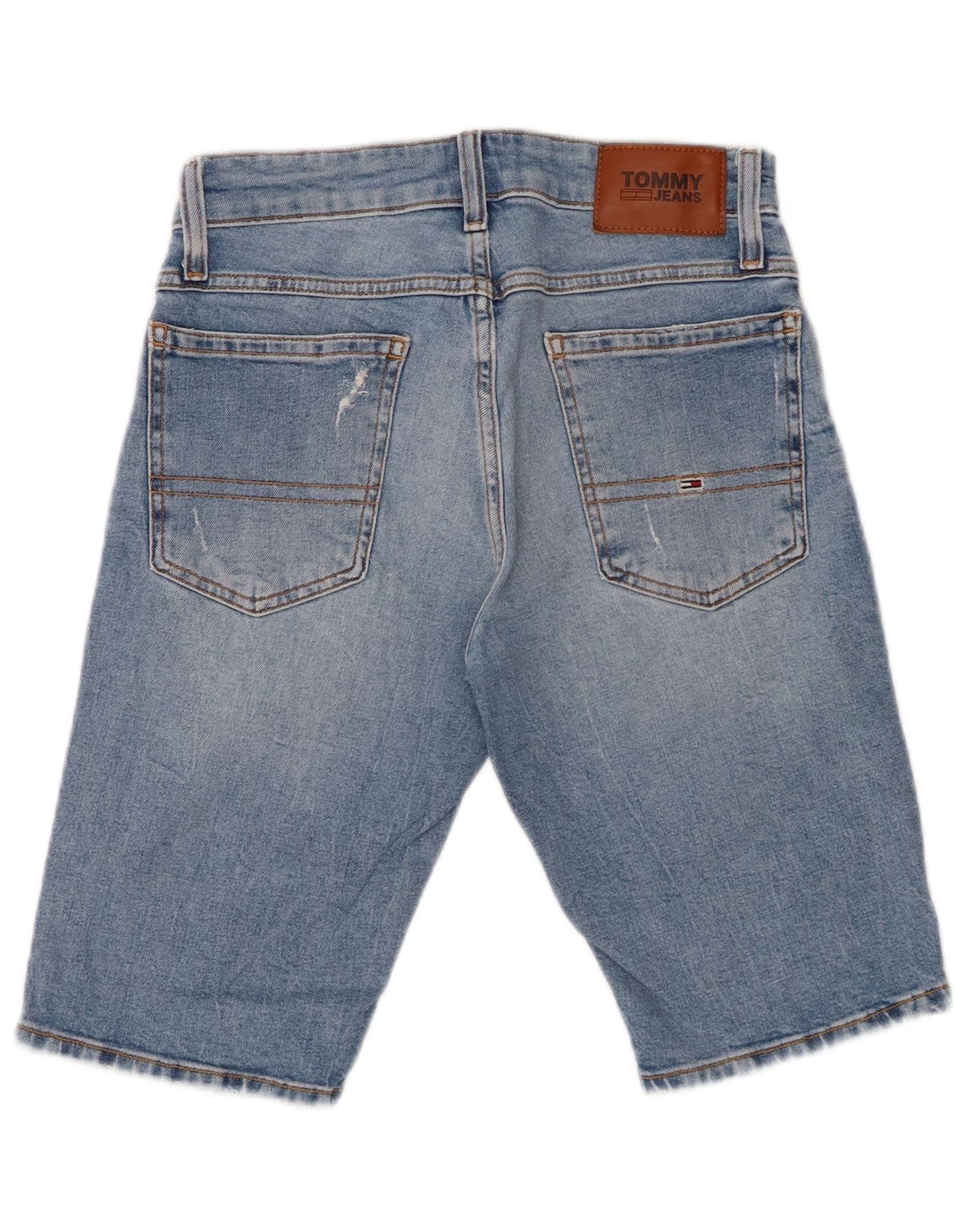 TOMMY HILFIGER Distressed denimshorts til mænd W29 Small Blue
