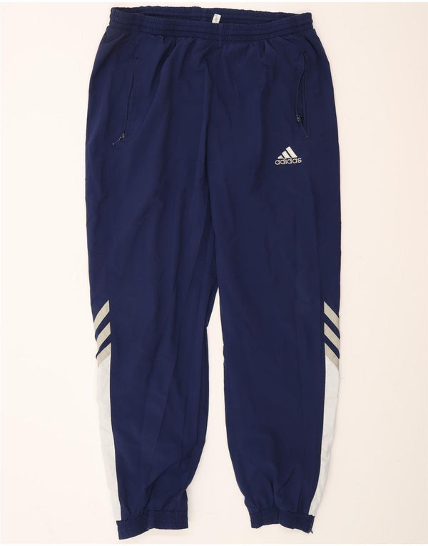 ADIDAS Træningsdragt til mænd Joggers UK 44/46 Large Navy Blue Polyester