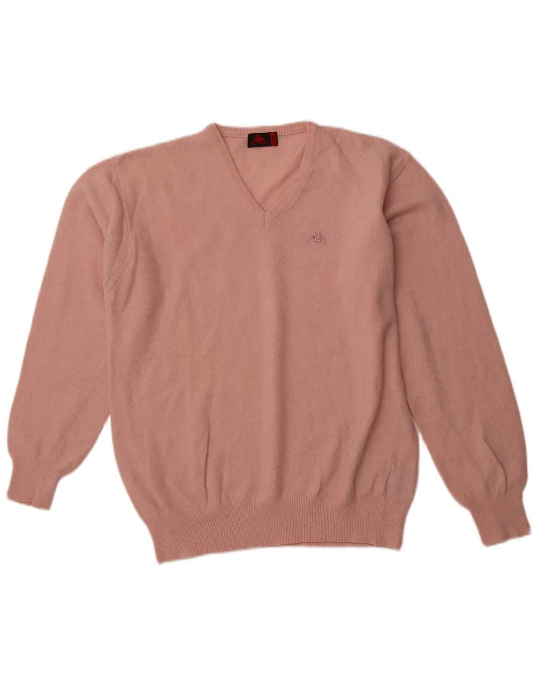 KAPPA Herre V-hals sweater Stor Pink Uld