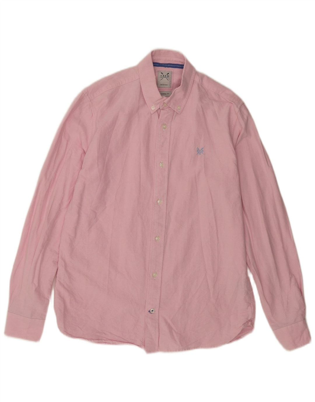 Crew Clothing Herre skræddersyet Fit Shirt Medium Pink Bomuld