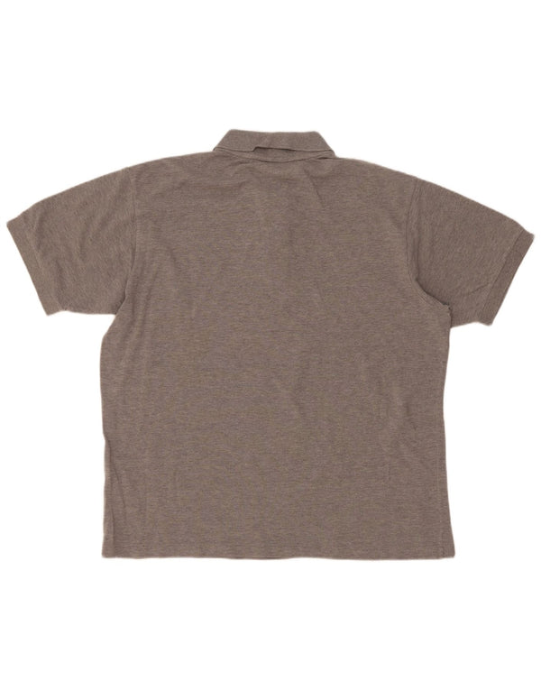 Lacoste Herre Classic Fit Polo Shirt Størrelse 7 Large Grå Bomuld