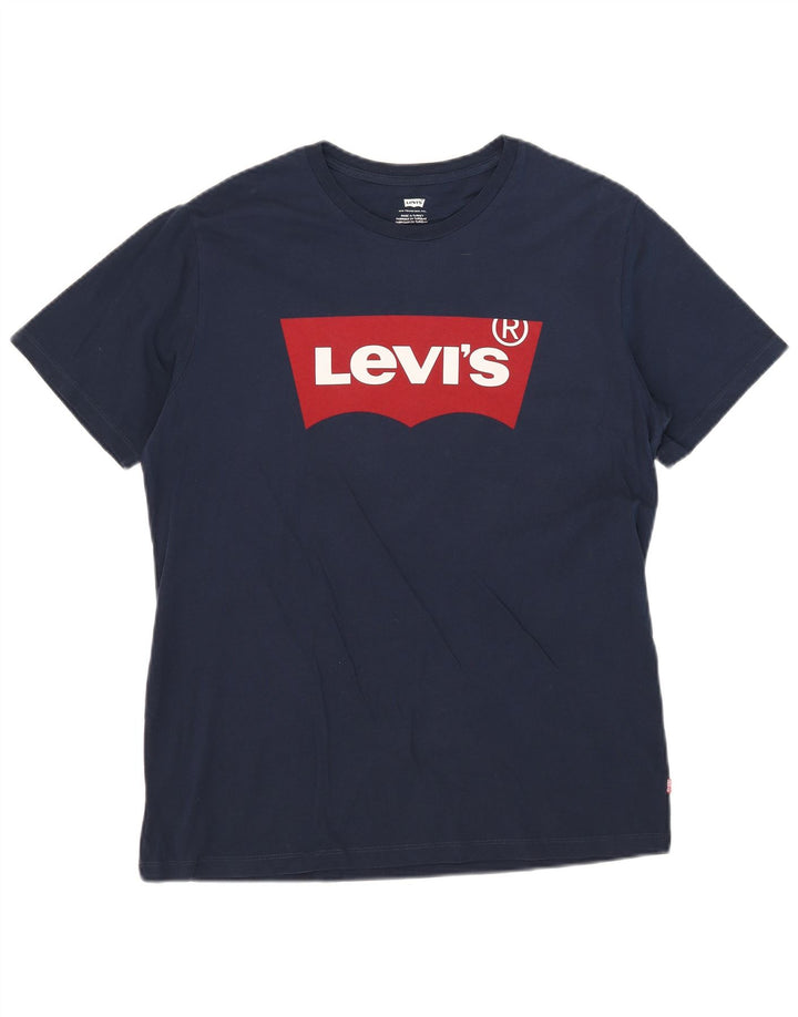 Levi's Grafisk T-shirt til mænd, stor marineblå