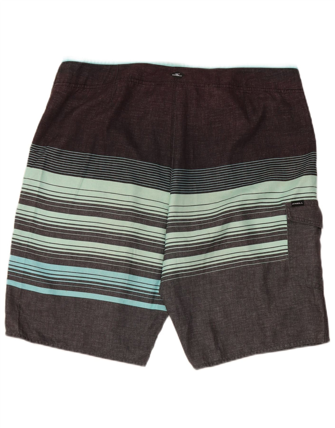 O'Neill Badeshorts til mænd, store gråstribede polyester