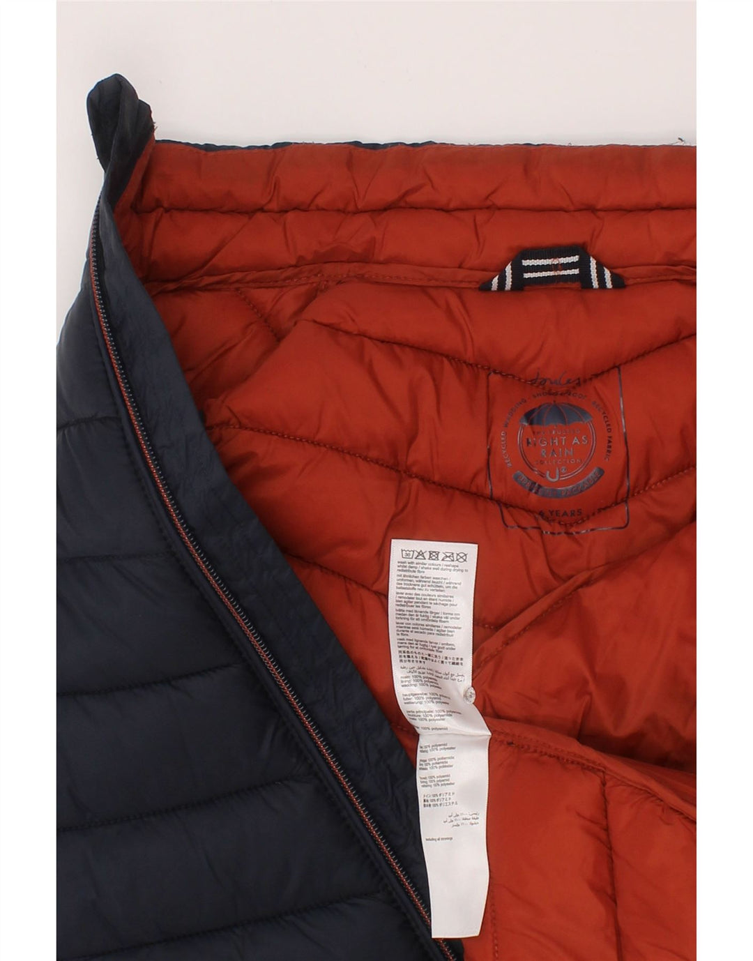 Joules Piger Polstret Gilet 5-6 år Navy Blue Polyamide