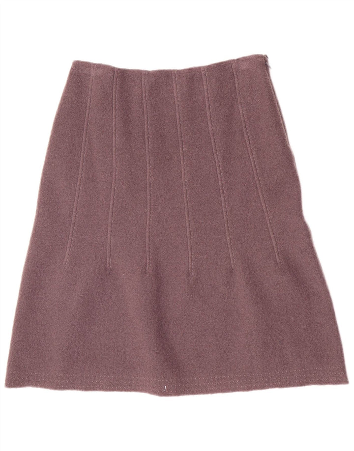 Fenn Wright Manson A-line nederdel til kvinder Stor W30 lilla uld