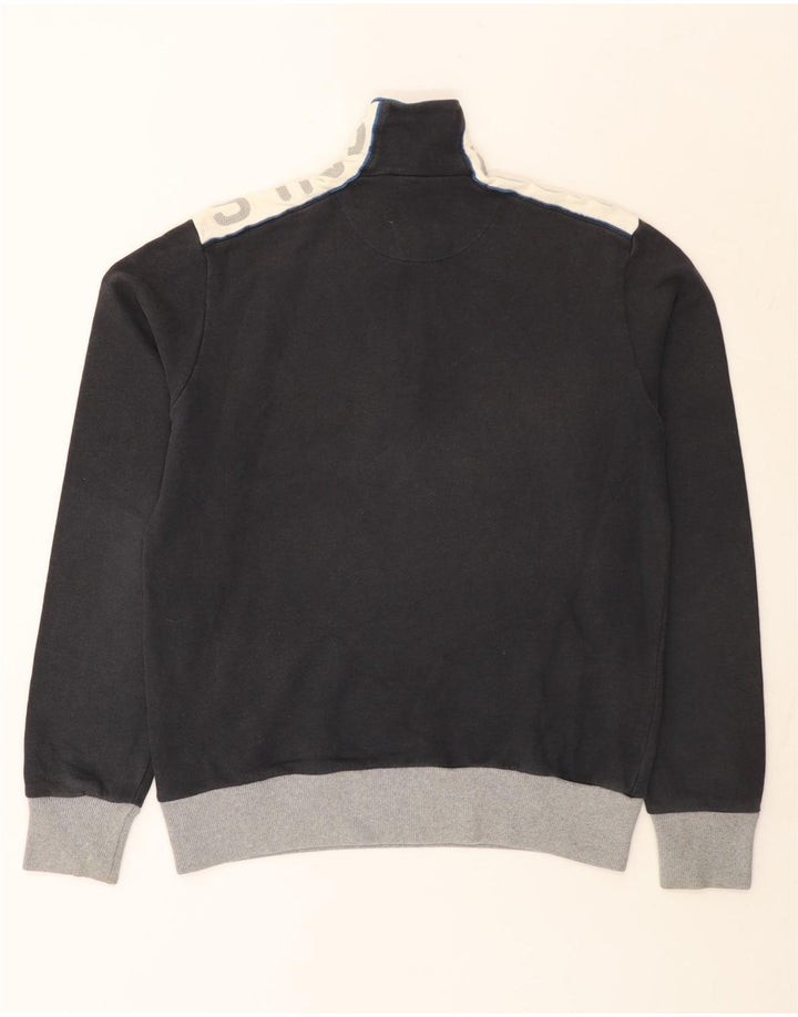 North Sails Herre Grafisk Zip Neck Sweatshirt Jumper Medium Grå Colourblock