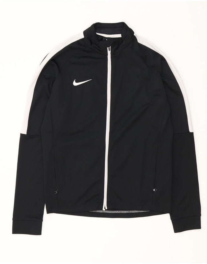 NIKE drenge Dri Fit træningsdragt topjakke 12-13 år stor sort farveblok