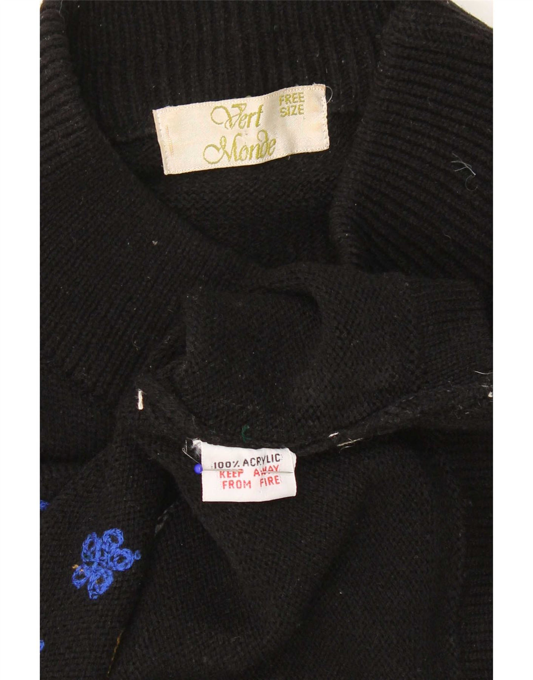 Vintage Womens Novelty Fit Turtle Neck Jumper Sweater One Size Sort