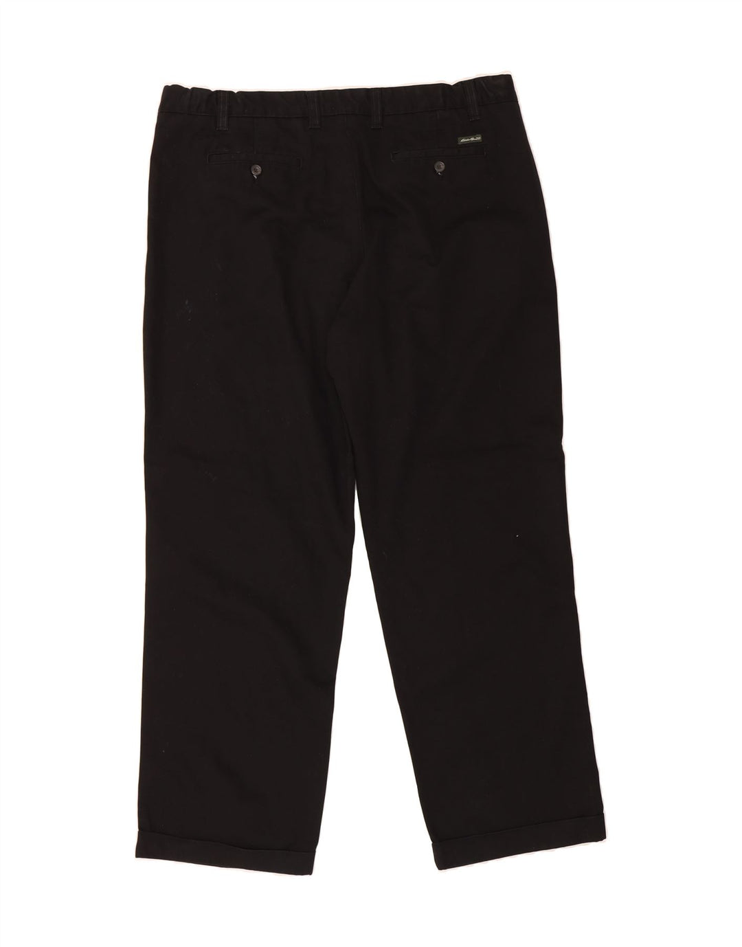 EDDIE BAUER Mens Pegged Chino Trousers W42 L32 Black Cotton Vintage Eddie Bauer and Second-Hand Eddie Bauer from Messina Hembry 