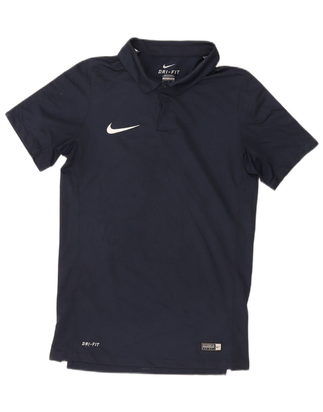 NIKE Mens Dri Fit Polo Shirt Small Navy Blue Polyester