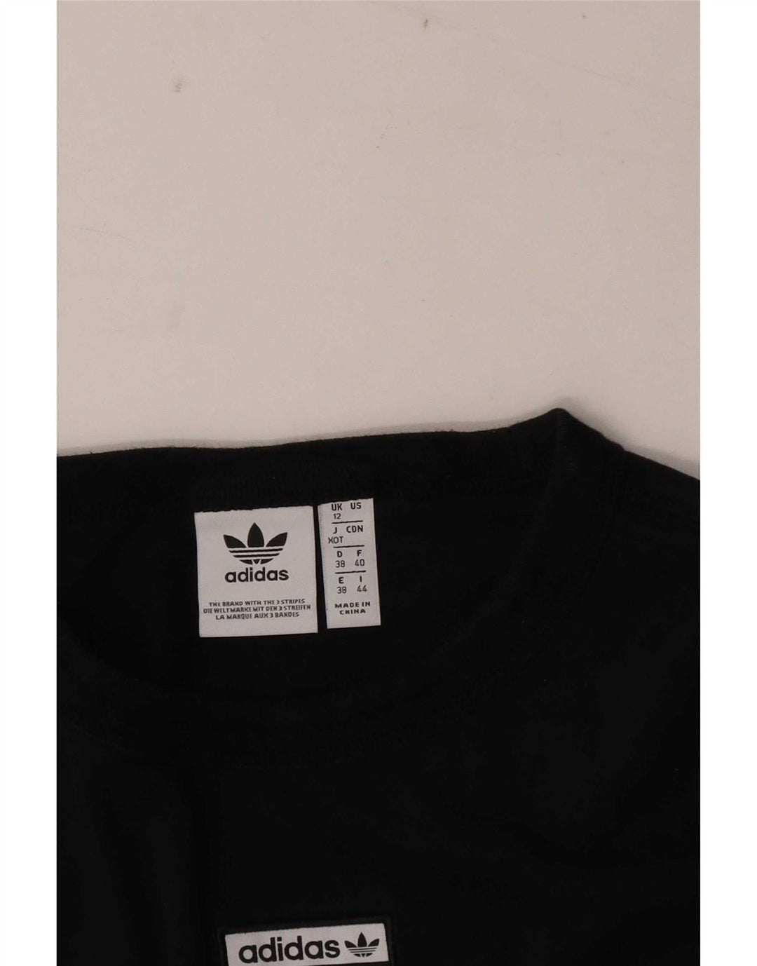Adidas T-Shirt Top UK 12 Medium Sort