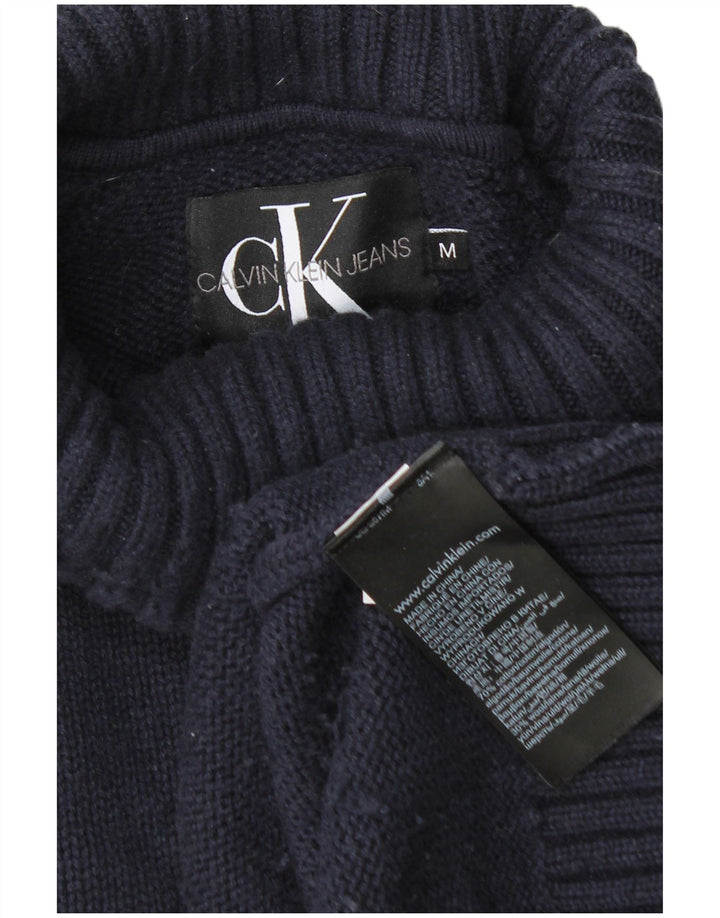 Calvin Klein Jeans Herre rullehals sweater Medium marineblå bomuld