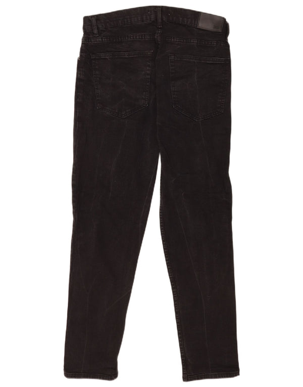Zara Herre Slim Jeans EU 44 Large W34 L29 Sort Bomuld