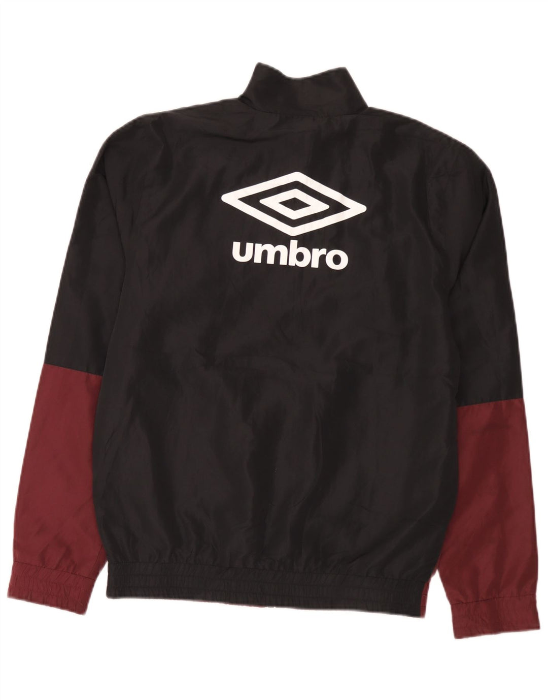 Umbro Herre grafisk træningsdragt Top jakke Small Maroon Colourblock Polyester