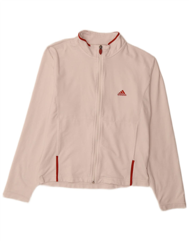 Adidas Træningsdragt til mænd Topjakke UK 12 Medium White Polyester