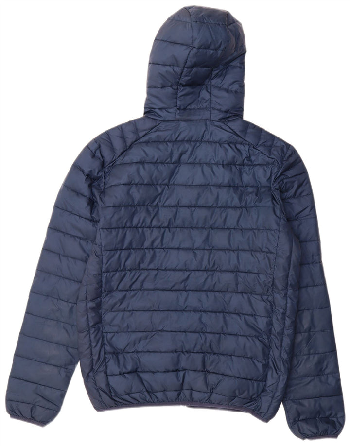 Ellesse Herre hættepolstret jakke UK 38 Medium Navy Blue Polyester
