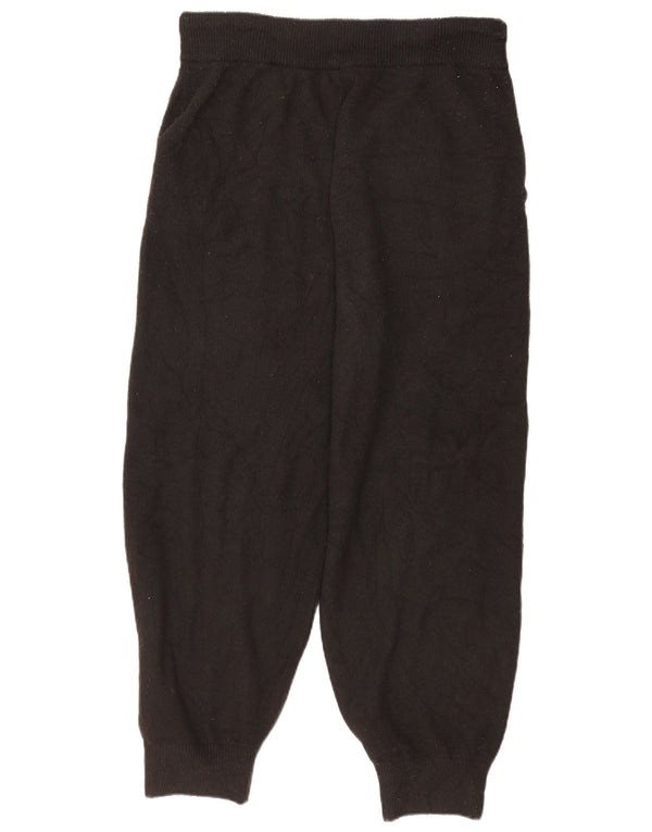 Jack Wills Womens Loose Fit Knit Tracksuit Trousers Joggers UK 18 XL Black