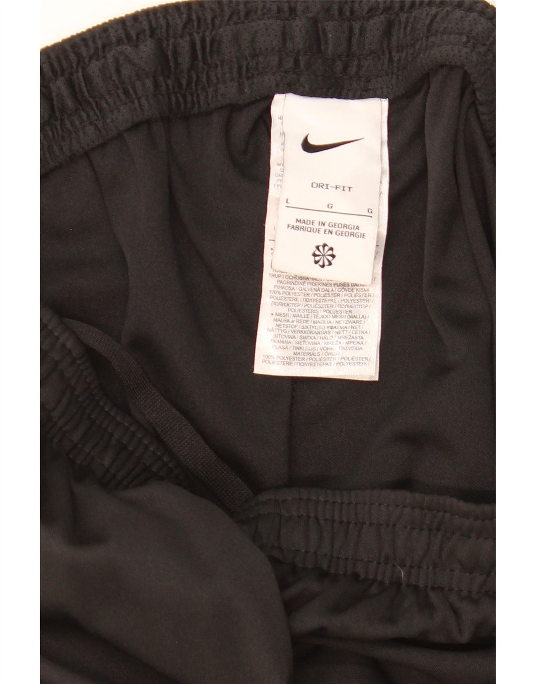 Nike Herre Dri Fit træningsdragt Bukser Large Black Colourblock Polyester