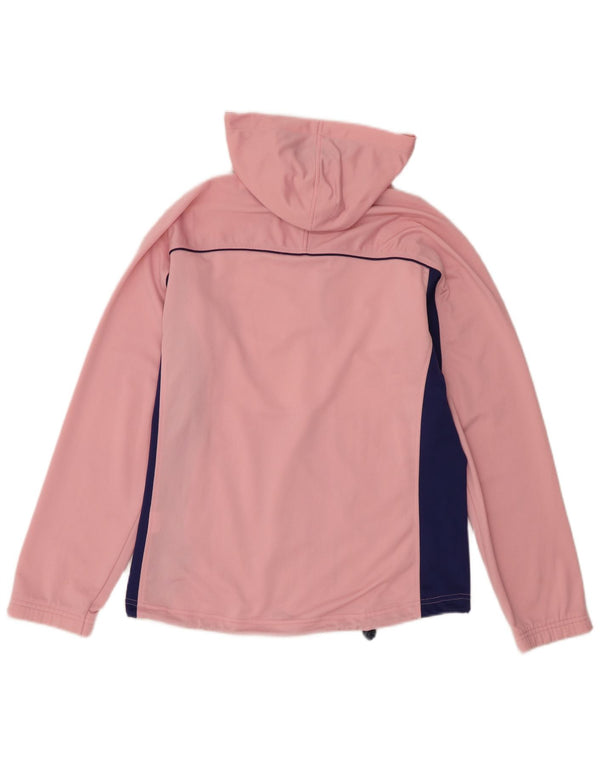 Asics Tøjjakke med hætte til kvinder, UK 14 Medium Pink Colourblock