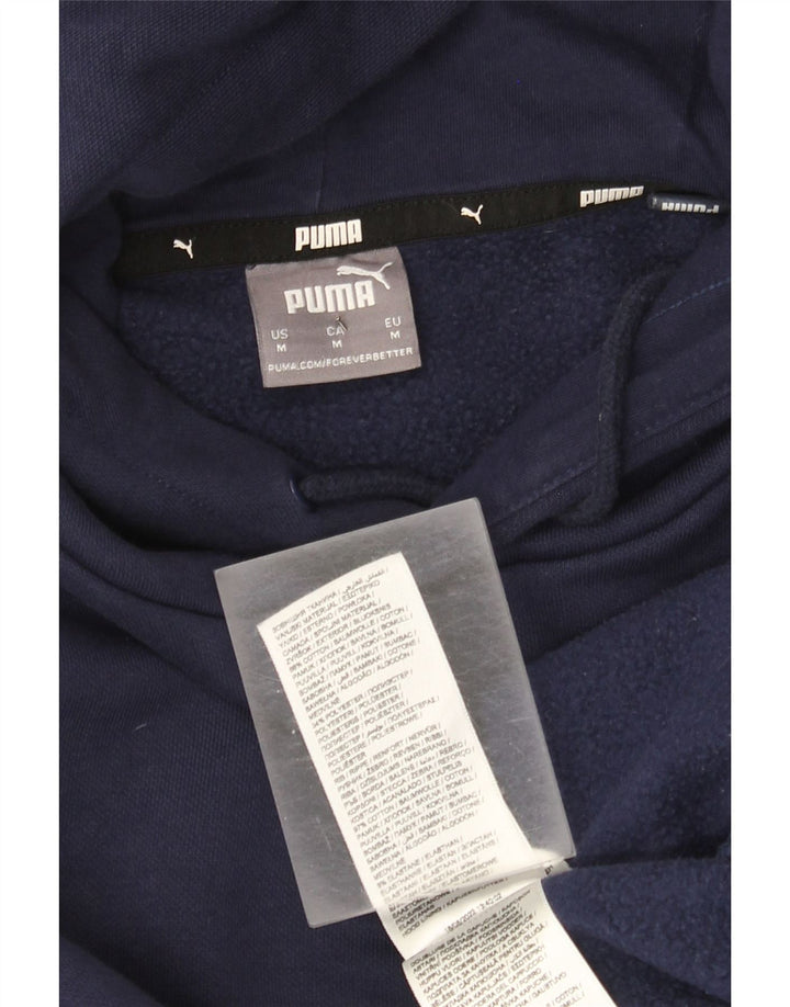 Puma Herre grafisk hættetrøje Jumper Medium Navyblå Bomuld