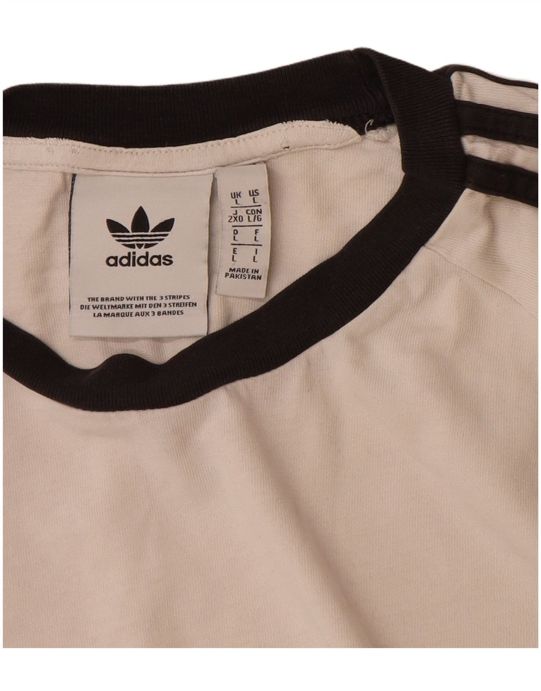 Adidas Herre T-Shirt Top Stor Hvid Bomuld