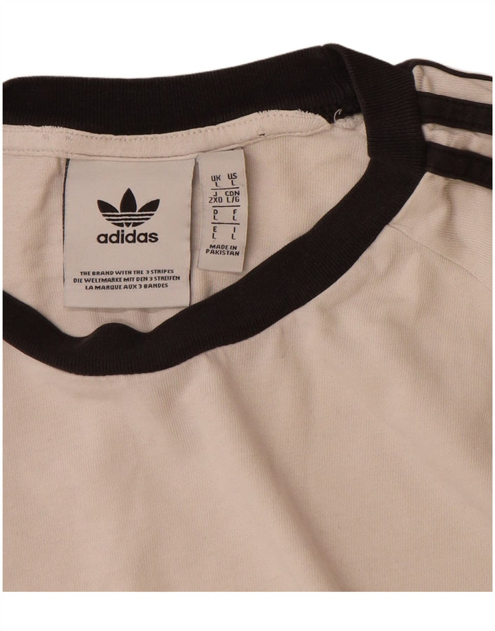 Adidas Herre T-Shirt Top Stor Hvid Bomuld