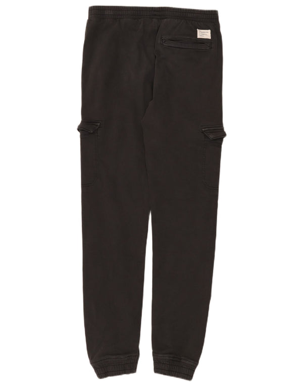 Marks & Spencer Girls Joggers Cargo Bukser 13-14 år W28 L29 Sort