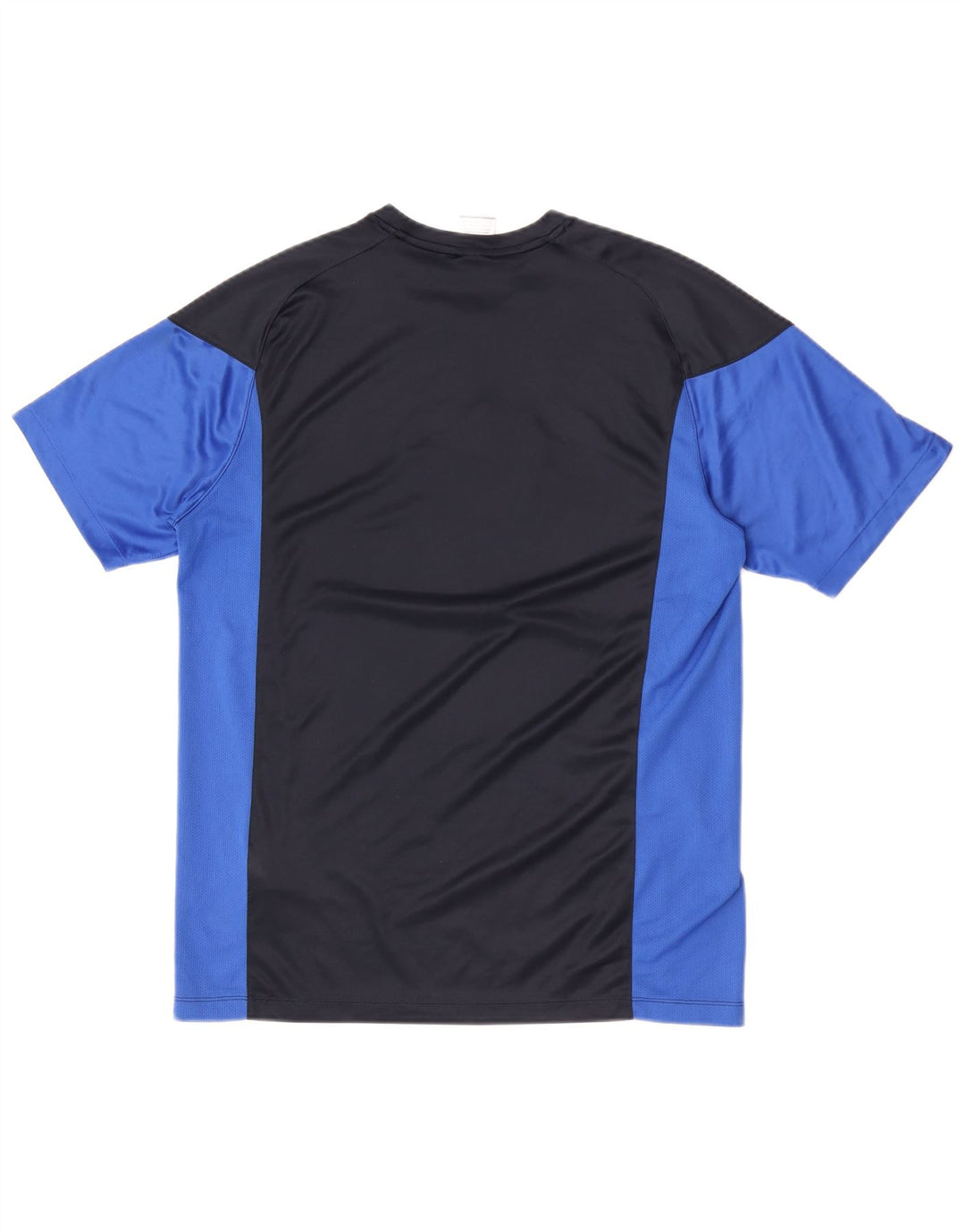 Nike Herre Dri Fit grafisk T-shirt Top Stor Marineblå Colourblock Polyester