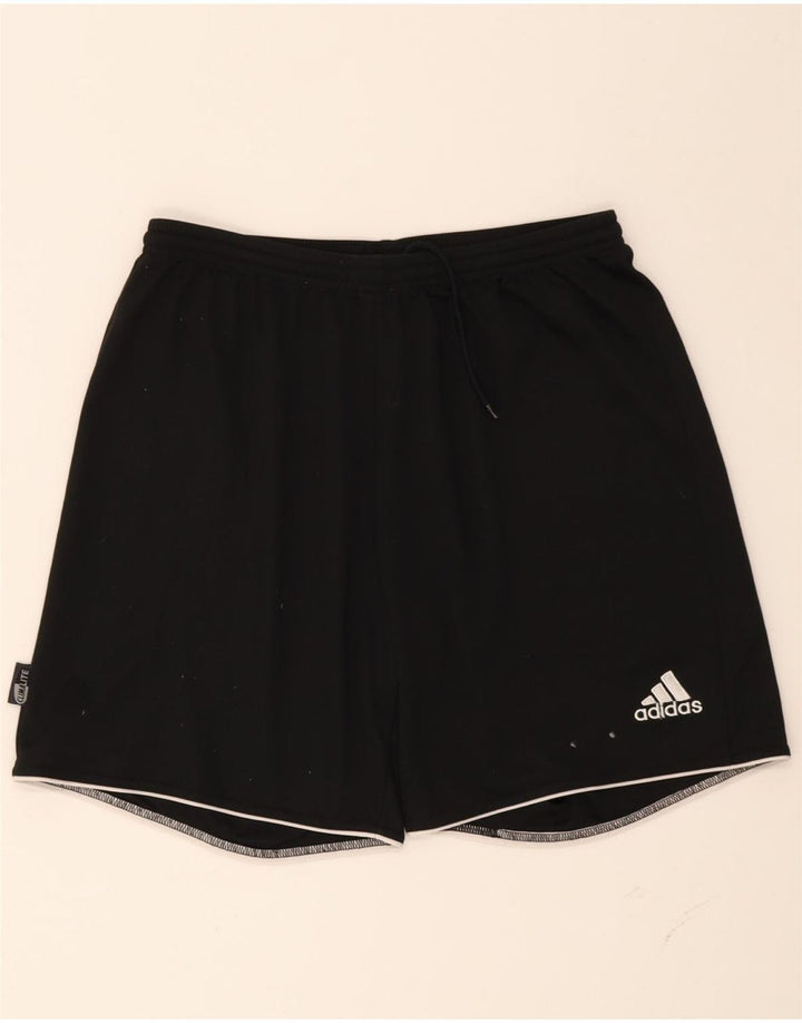 ADIDAS Womens Climalite Sport Shorts UK 16 Large  Black Polyester Vintage Adidas and Second-Hand Adidas from Messina Hembry 