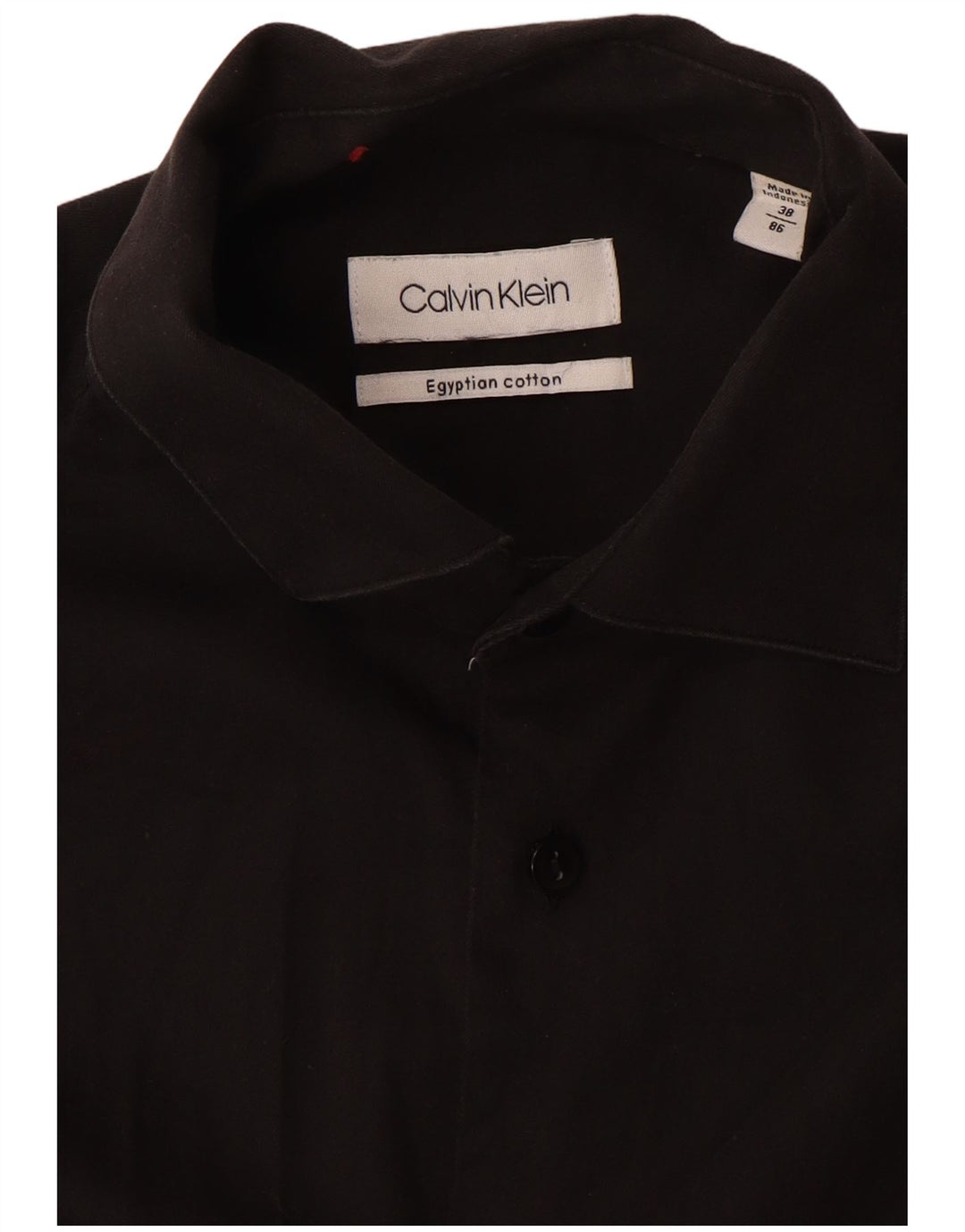 Calvin Klein herreskjorte str. 38 Lille sort bomuld