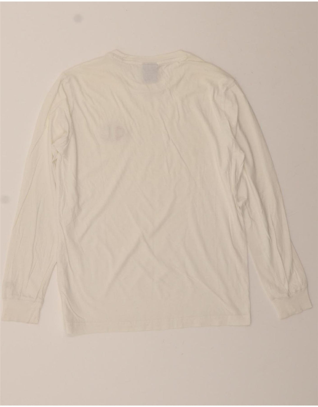 CHAMPION Mens Top Long Sleeve Small White Vintage Champion and Second-Hand Champion from Messina Hembry 