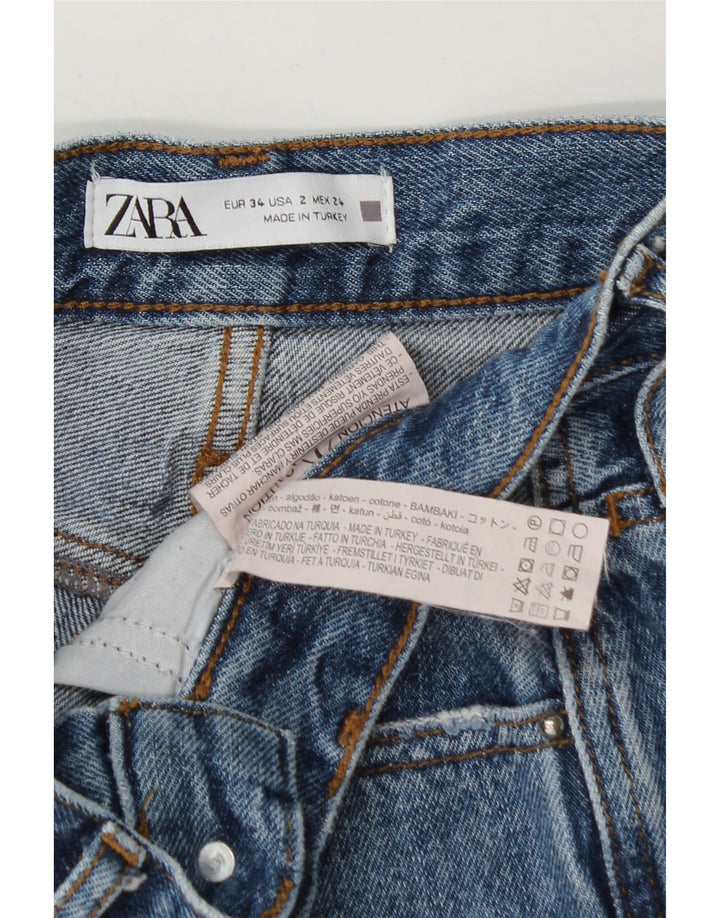 ZARA Womens Loose Jeans EU 34 2XS W24 L35 Blue Vintage Zara and Second-Hand Zara from Messina Hembry 