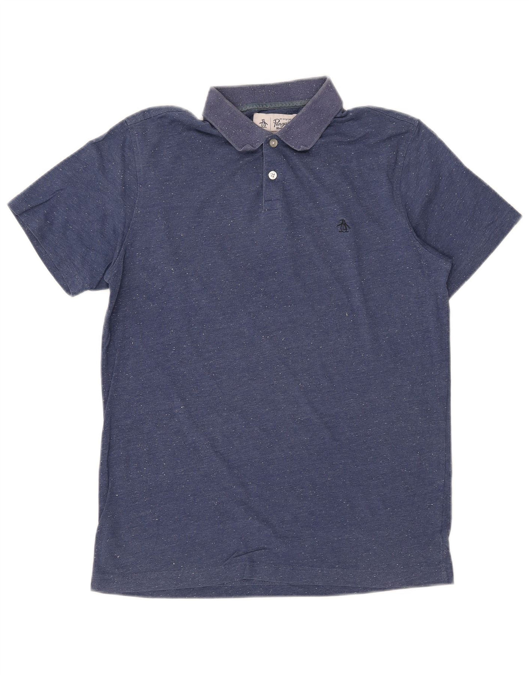 PENGUIN Herre poloshirt Medium Blue Flecked Bomuld