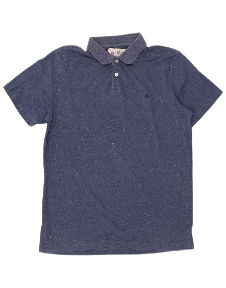 PENGUIN Herre poloshirt Medium Blue Flecked Bomuld