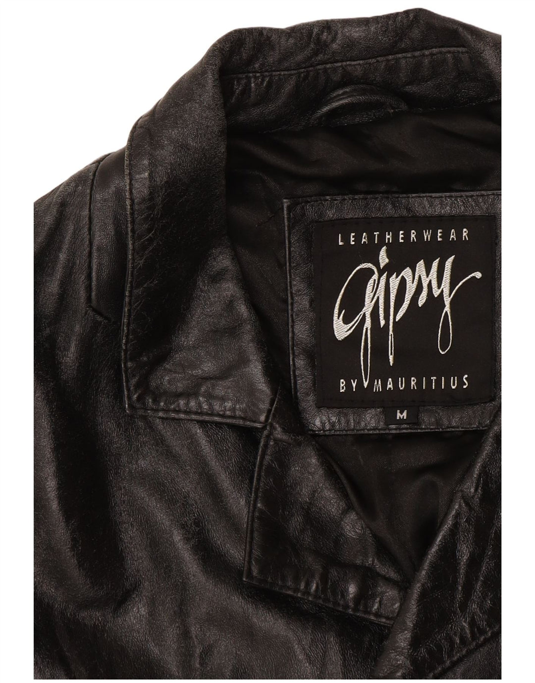 Gipsy Herre Læderfrakke UK 38 Medium Sort Læder
