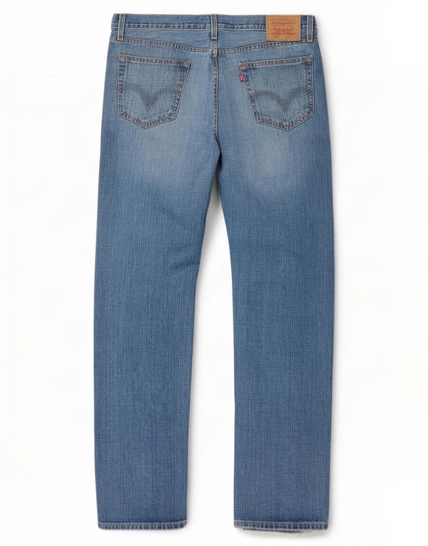Levi's Herre 529 Bootcut-jeans med lav talje W36 L34 blå bomuld