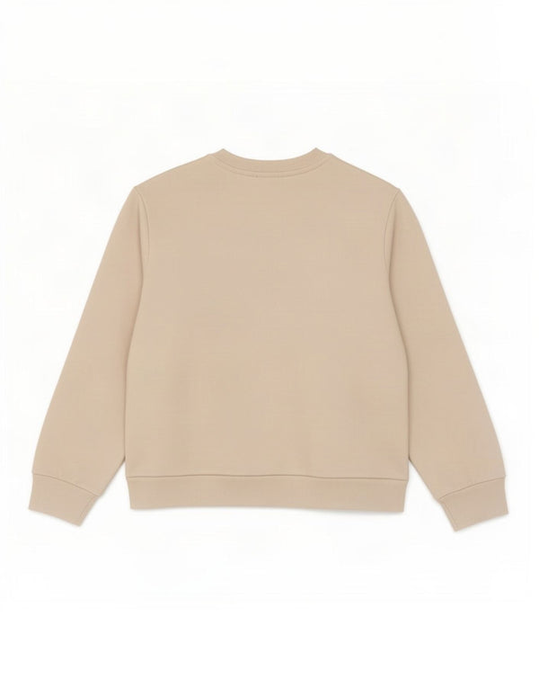 Diesel Boys Crop Graphic Sweatshirt Jumper 9-10 År Hvid Bomuld