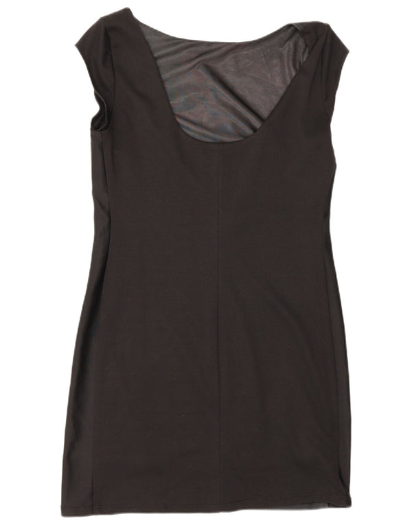 Desigual Womens Sheath Dress UK 12 Medium Black Floral