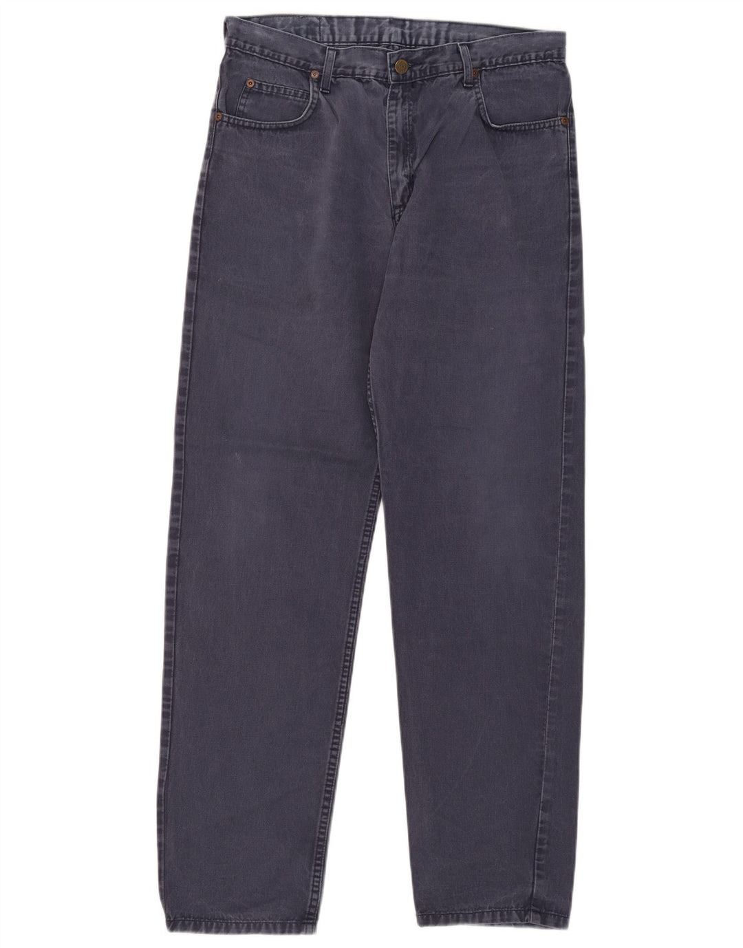 Lee Mens Brooklyn Straight Jeans W34 L34 Marineblå Bomuld