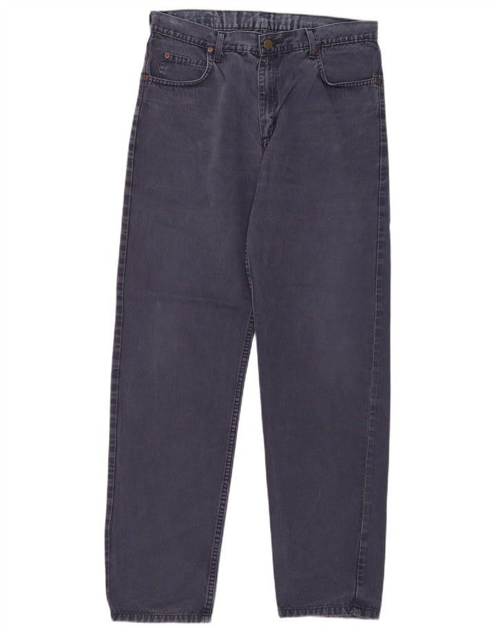 Lee Mens Brooklyn Straight Jeans W34 L34 Marineblå Bomuld