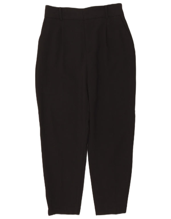 Zara koniske chinobukser til kvinder store W30 L27 sort polyester