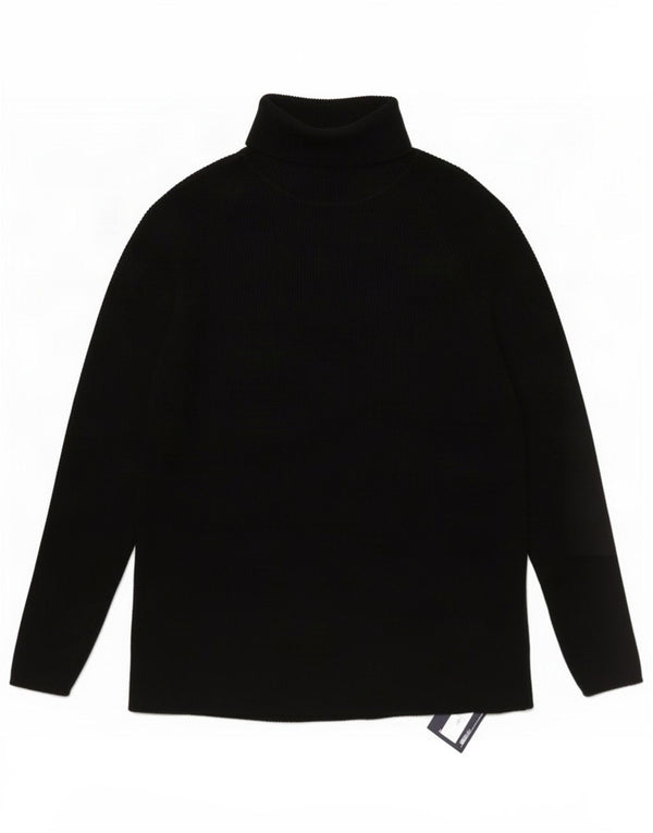Marks & Spencer Womens Top Long Sleeve UK 20 2XL Black Viscose