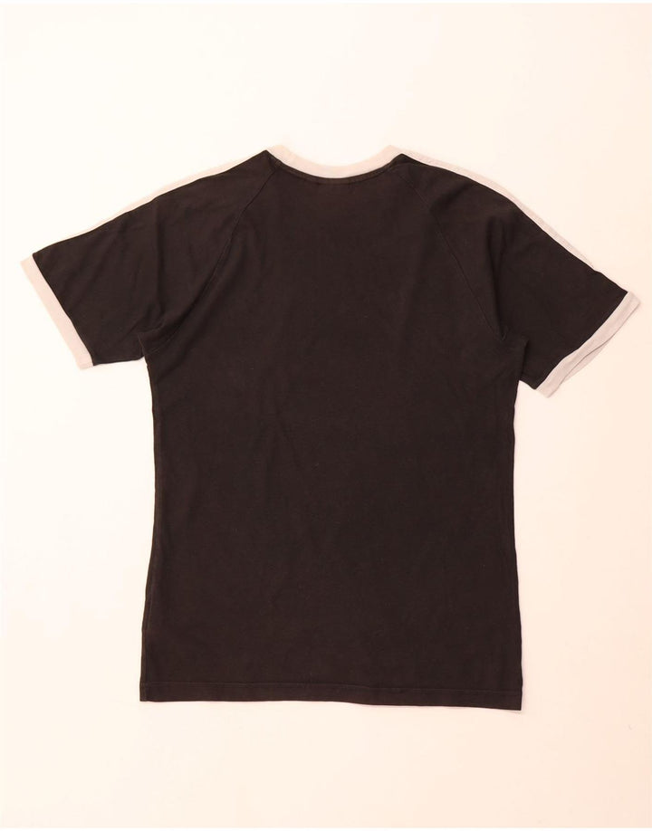 ADIDAS Herre T-Shirt Top Lille Sort Bomuld