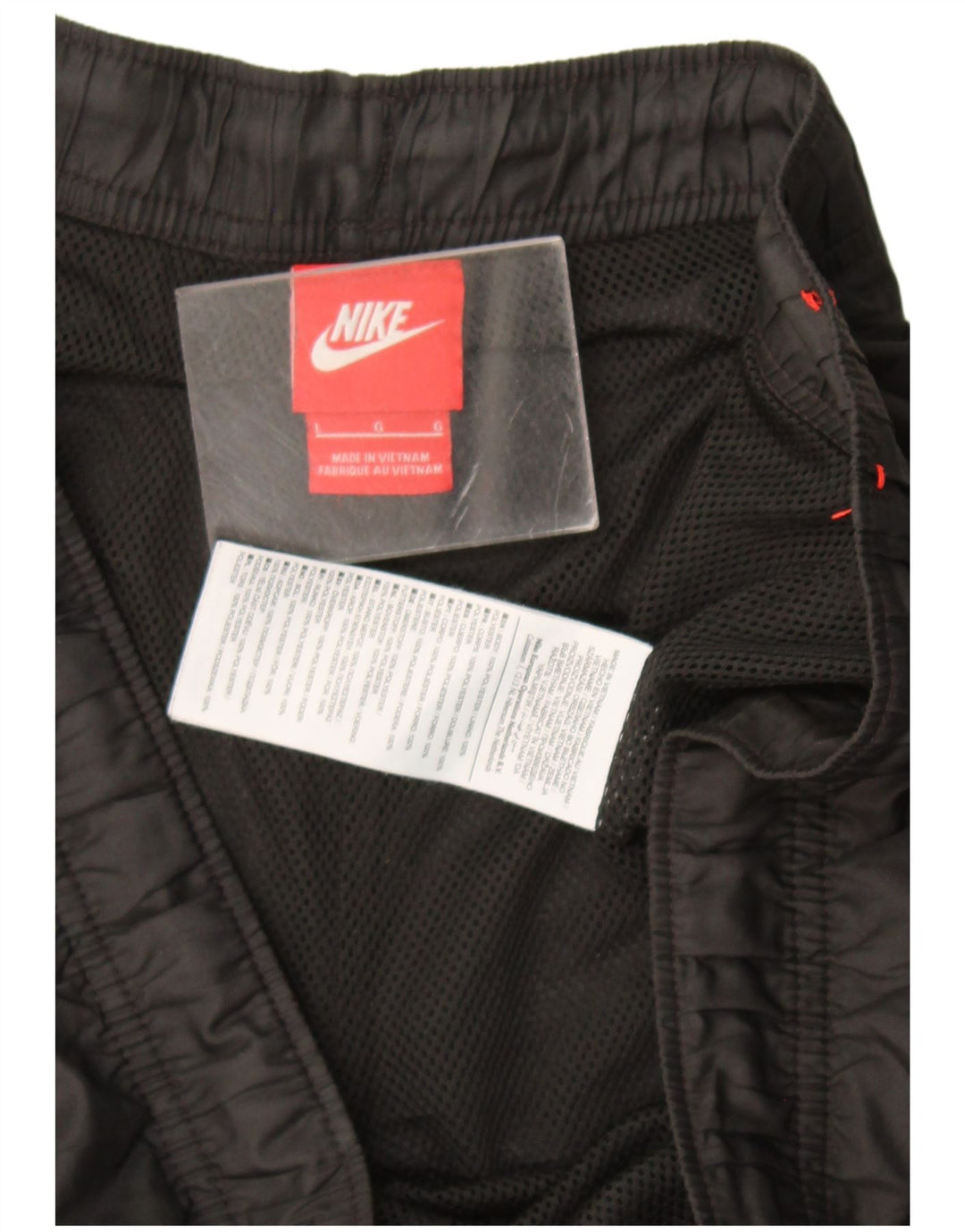Nike grafiske sportsshorts til mænd, store sorte polyester
