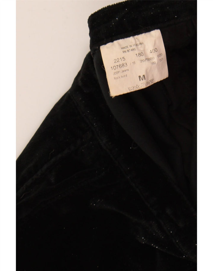 JOOP Womens Velvet Straight Skirt Medium W28  Black Cotton Vintage Joop and Second-Hand Joop from Messina Hembry 