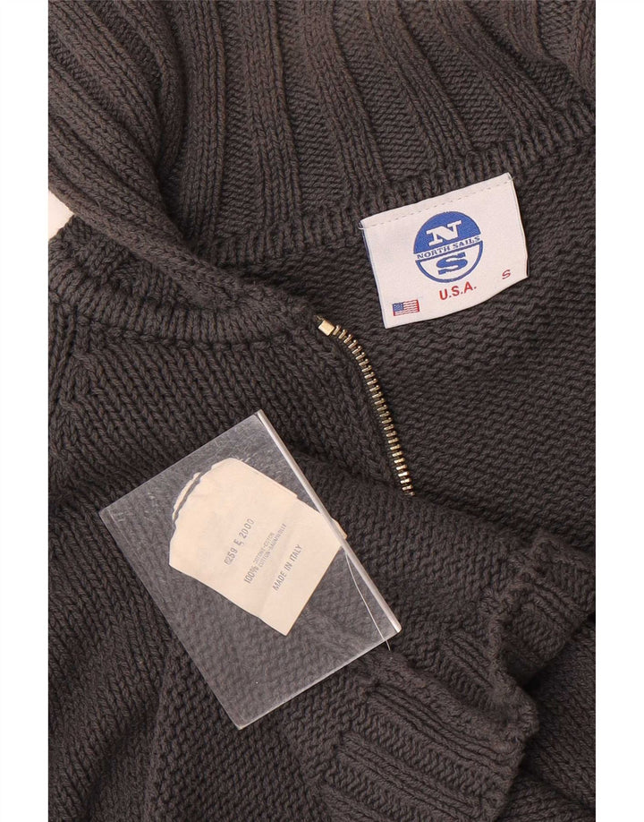 North Sails Herre Cardigan Sweater med fuld lynlås lille grå bomuld
