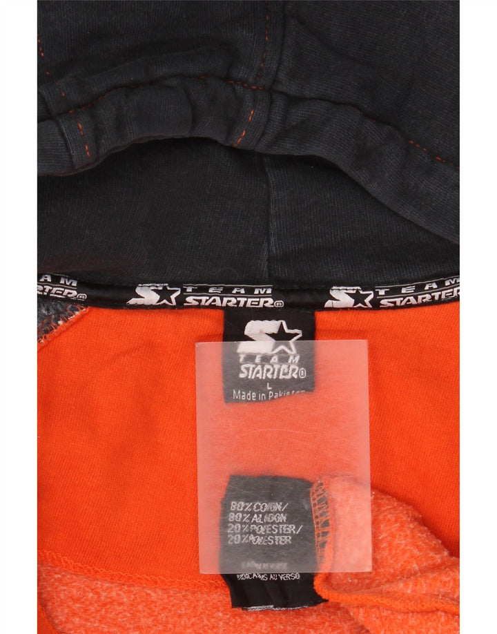 Starter Herre lynlås hættetrøje Sweater Large Orange
