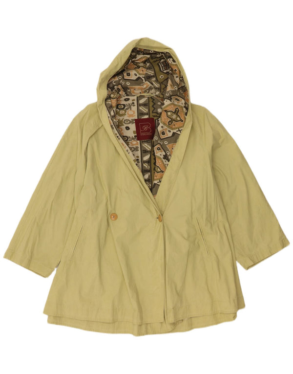 B.Ballarini Dame Hooded Cape Coat UK 22 3XL Grøn